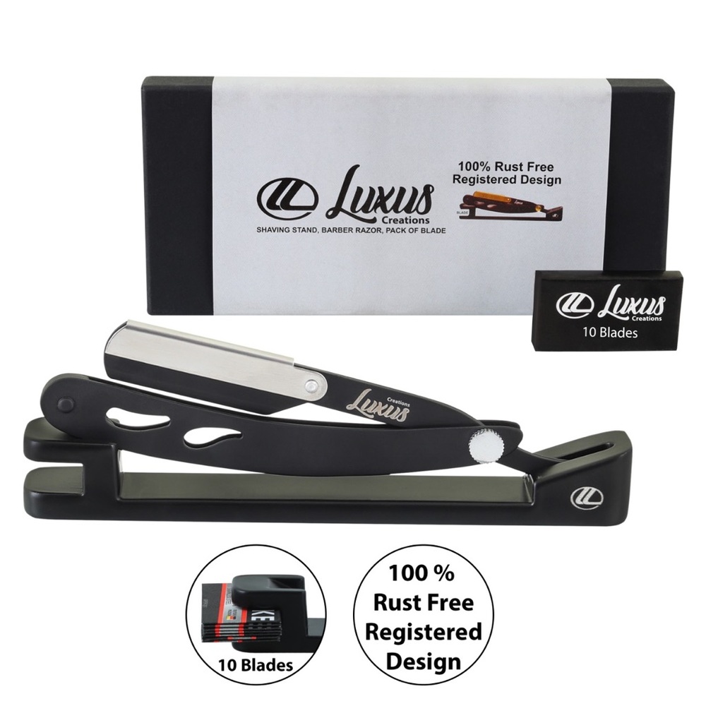 Universal barber razor with blades